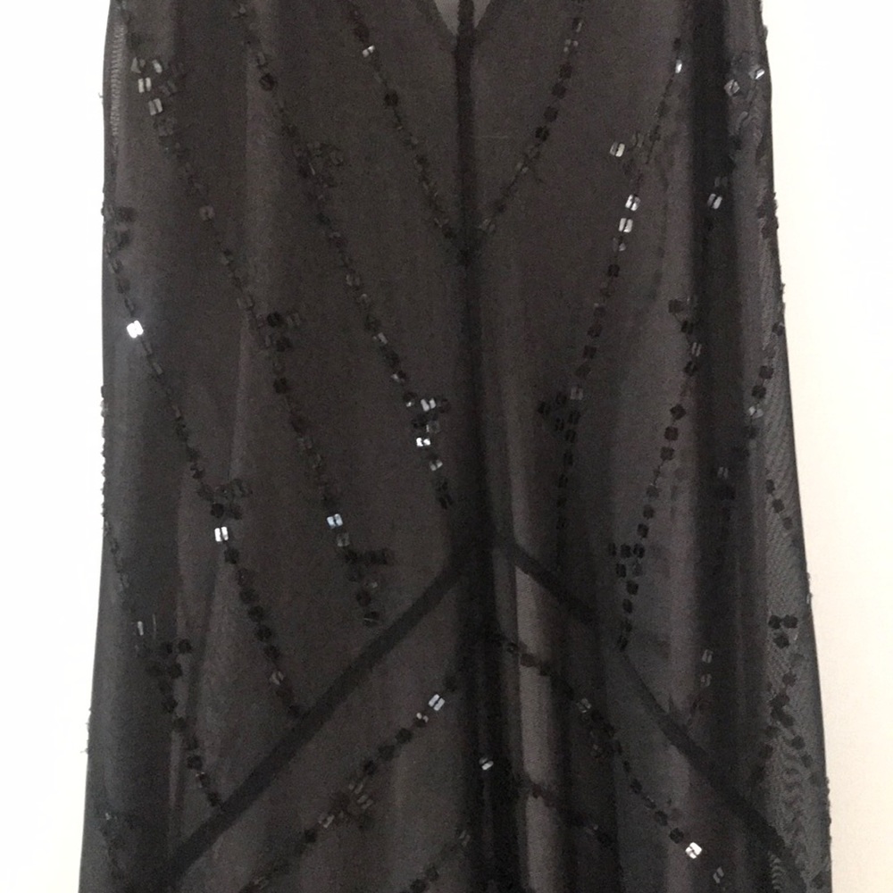 BCBG black halter sequin dress - Picture 7 of 8